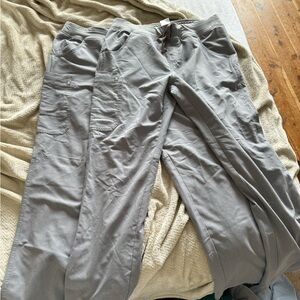 Figs Kade Cargo Scrub Pants, Size M Tall, Color Dark Space Grey